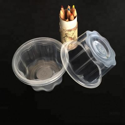 ঢাকনা সঙ্গে আইস ক্রিম জন্য সস্তা ইকো বান্ধব 10oz পরিষ্কার পিইটি প্লাস্টিকের কাপ সরবরাহকারী